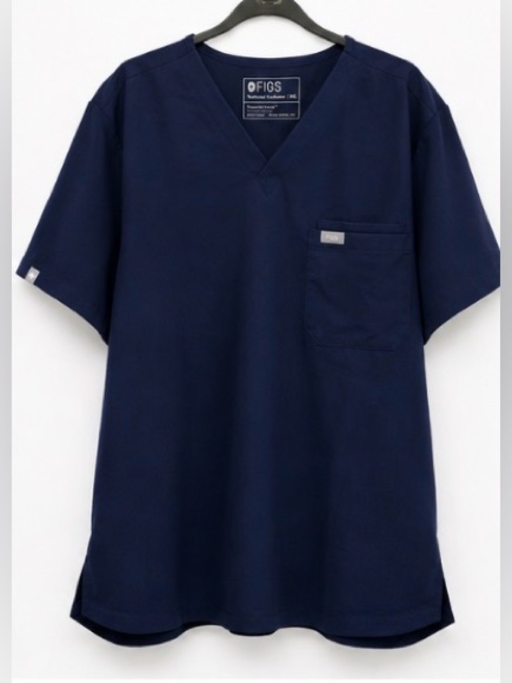FIGS TOP - Leon Men’s Scrub Top Navy Blue 2XL XXL Technical Collection NWOT
